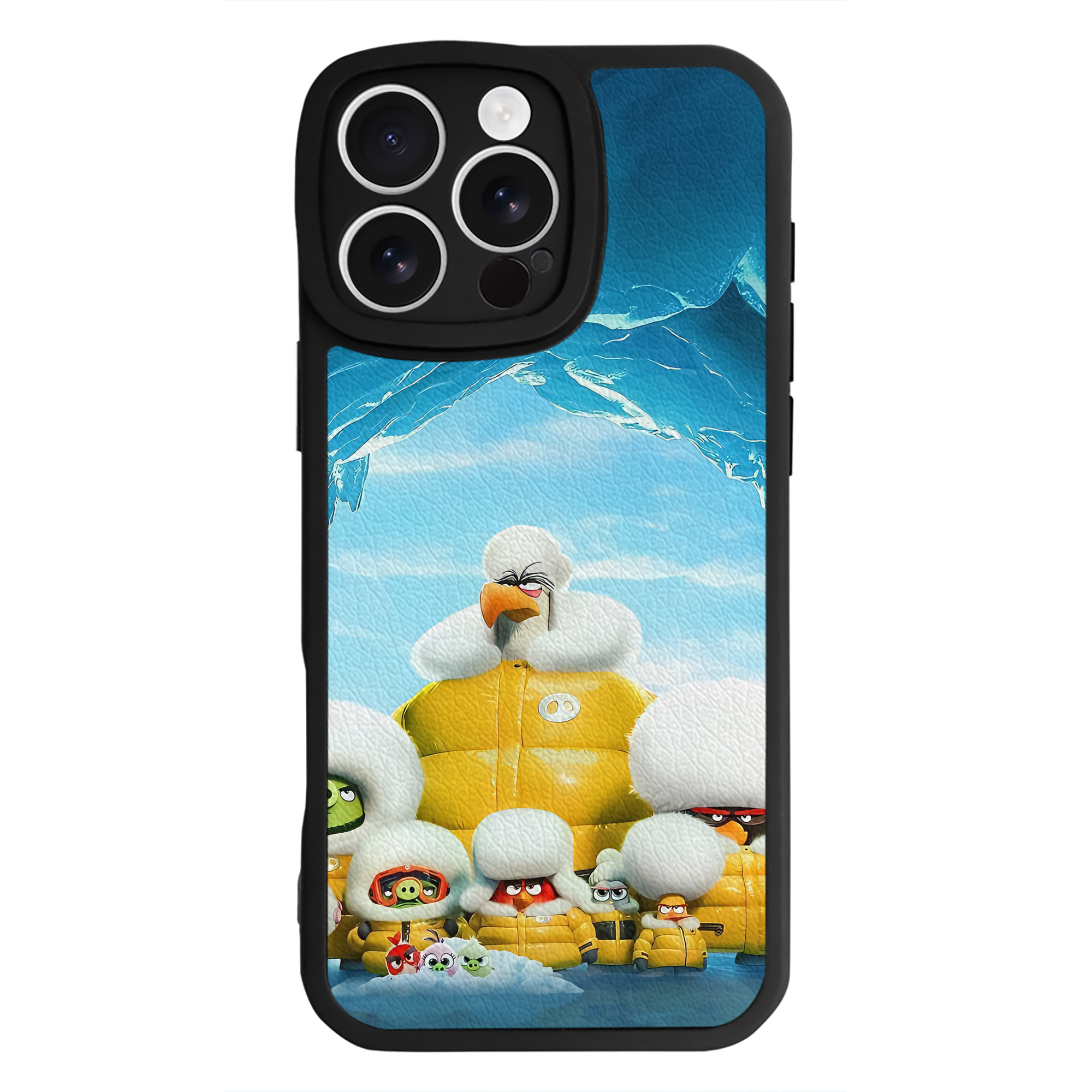（画像用） Angry Birds アングリーバード 【iPhone 16シリーズ対応】シリコンスマホケース（レザー調） 材質：シリコン